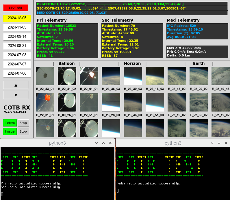 COTB GUI Screenshot